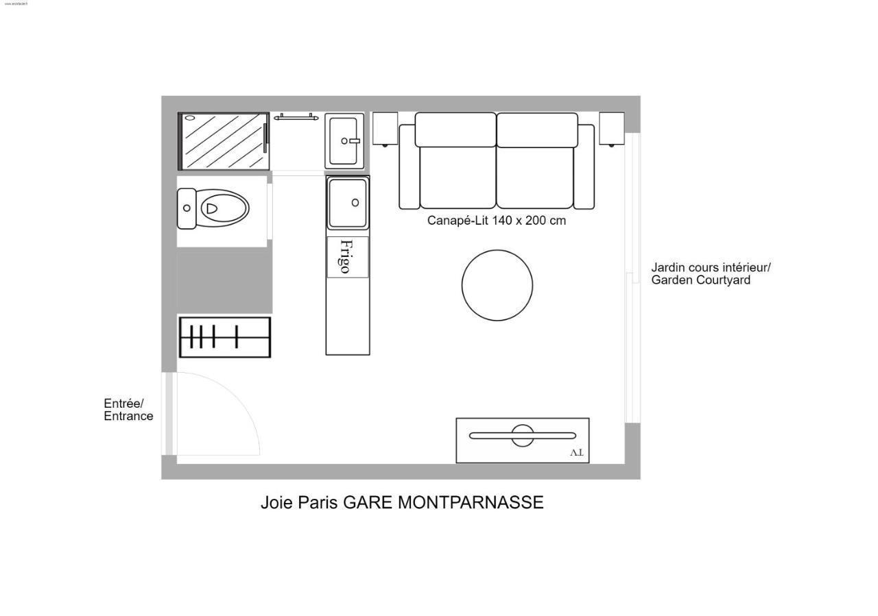 Апартаменты Joie Paris Gare Montparnasse Экстерьер фото
